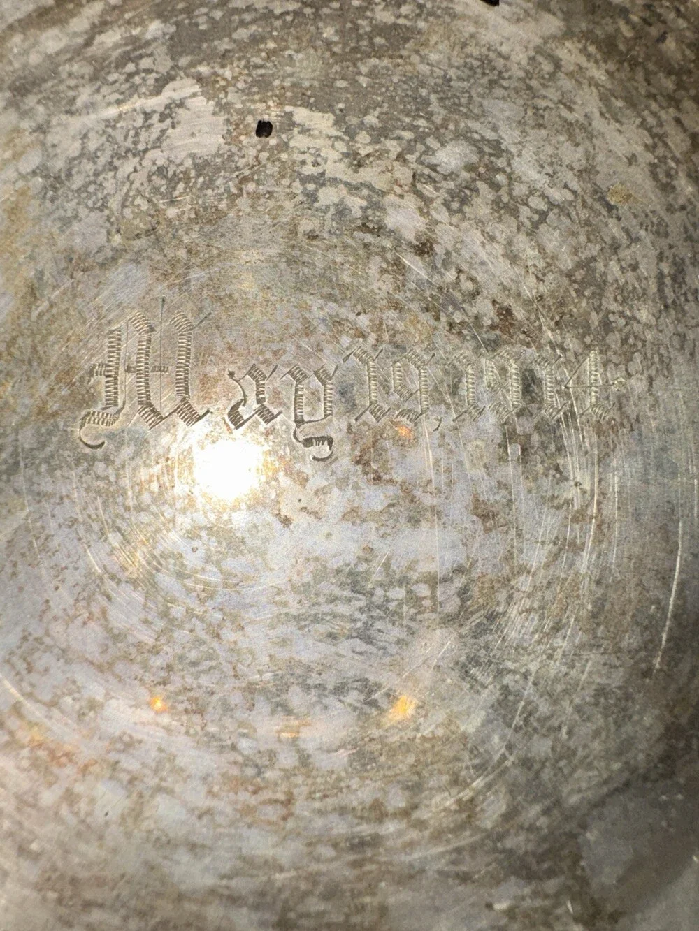 Vintage Maynard Silverplate Round Pierced Serving Tray 10” Ornate Platter